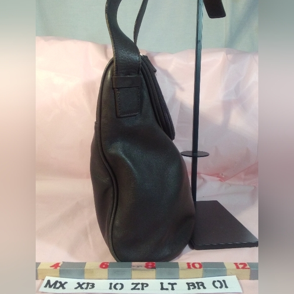 Maxx New York Brown Leather Shoulder Bucket § - Picture 5 of 11